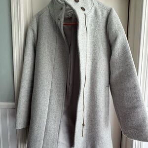 J. Crew Light Gray Wool Coat